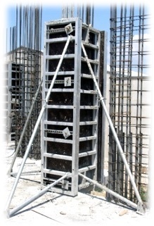 Крупнощитовая алюминиевая опалубка для колонн